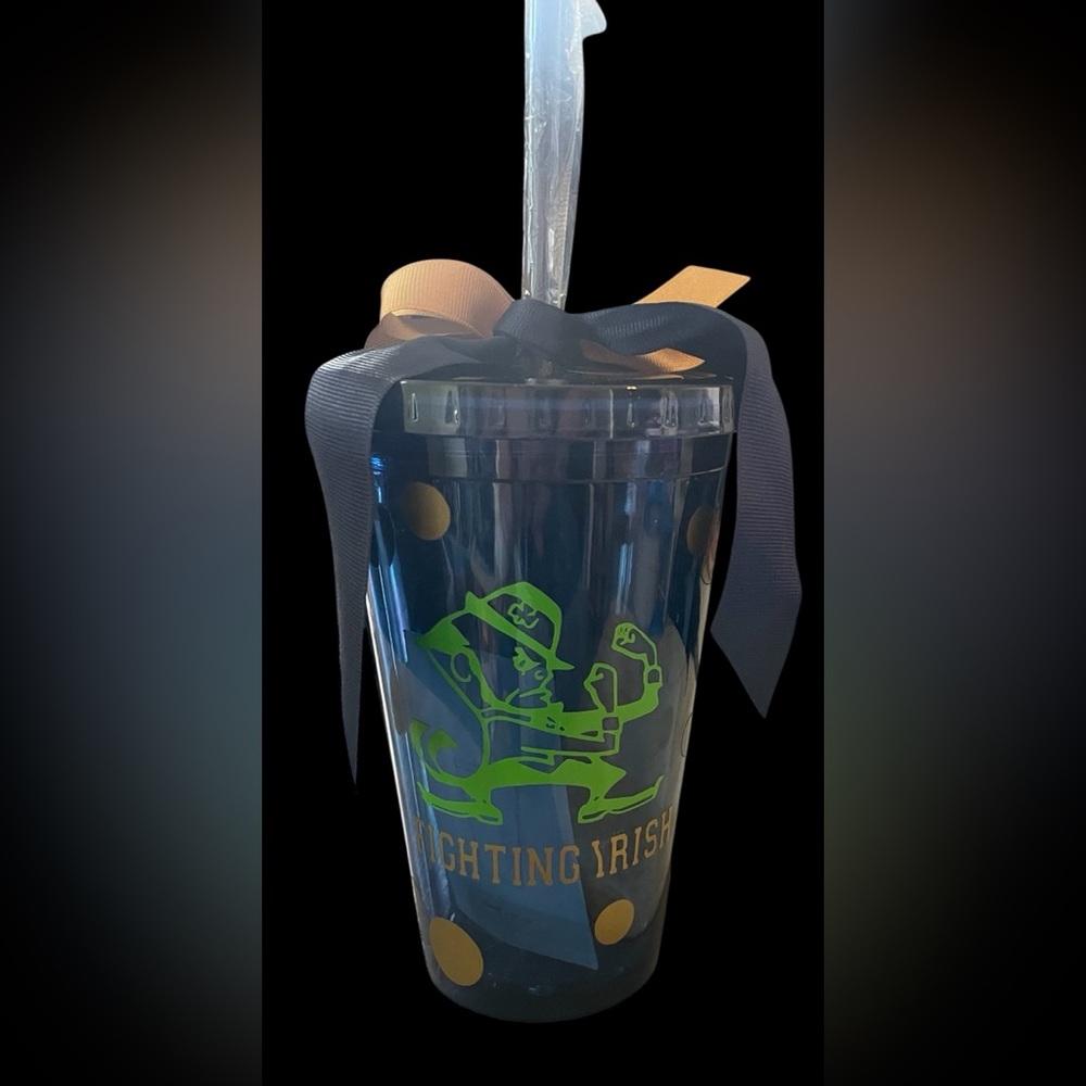 Fighting Irish Tumbler with Straw